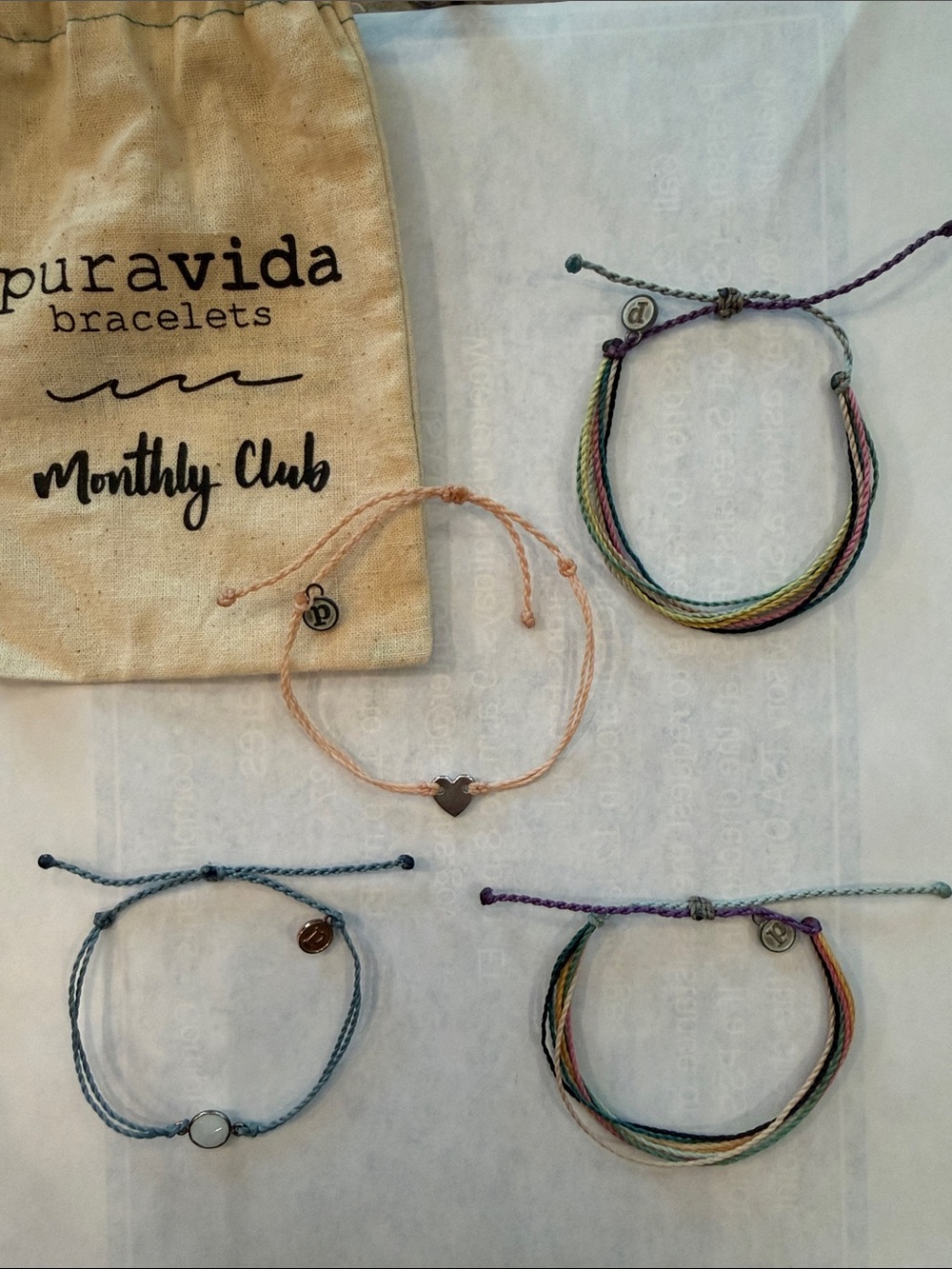 Pura Vida Pastel & Rainbow Bracelet Set